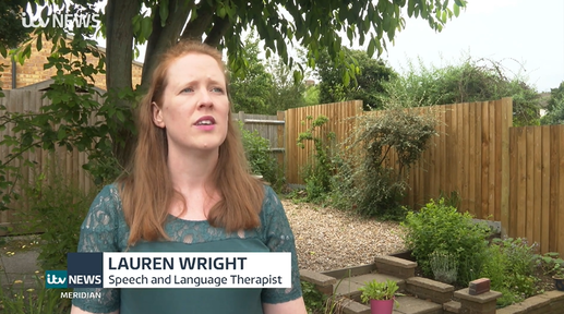 Lauren Tyson (nee Wright) featuring on ITV News Meridan